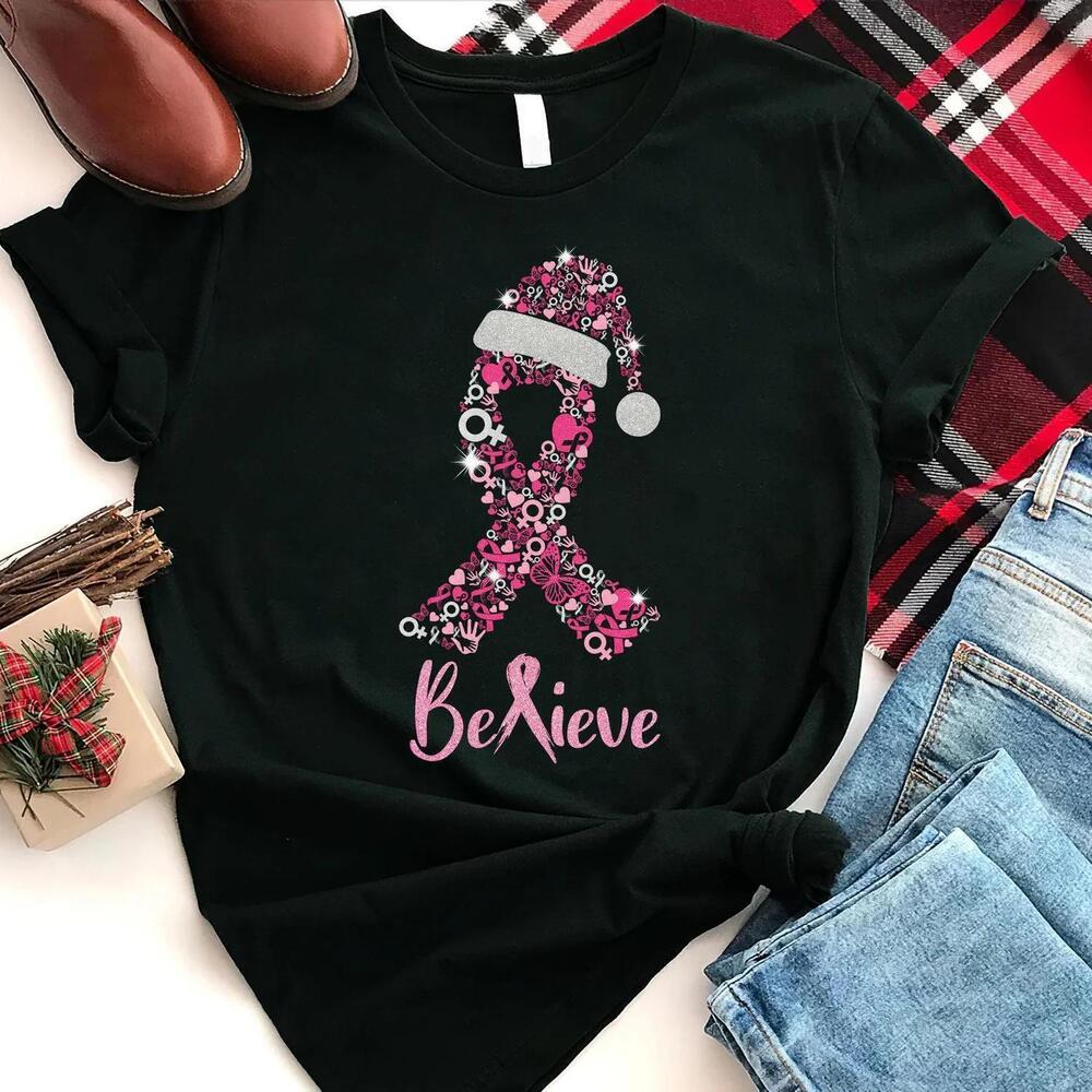 Believe Awareness Santa Hat T-Shirt